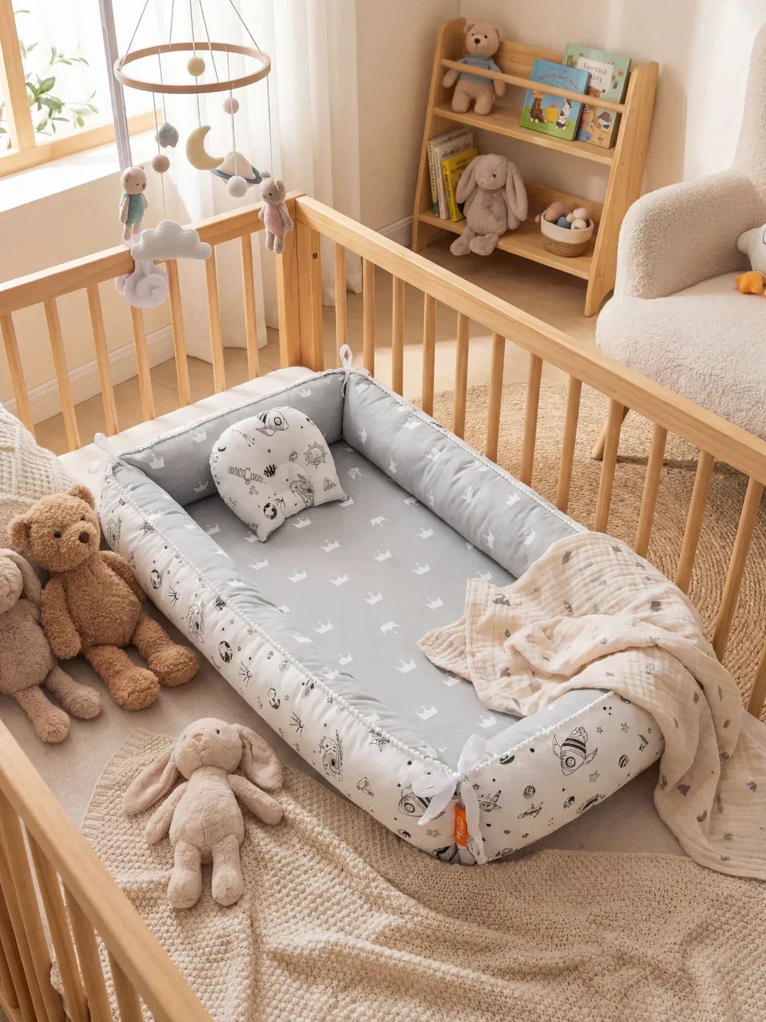 Extra-Long Baby Sleep Pod with Cervical Pillow | Fioriscas