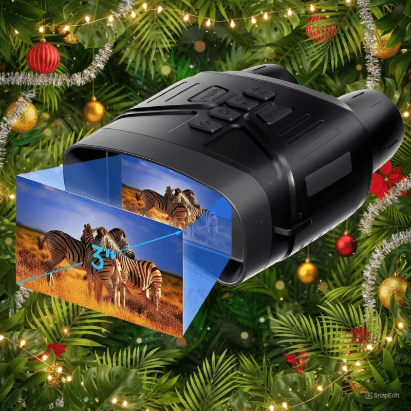 Jumelles numériques infrarouges de vision nocturne avec résolution 4K et appareil photo 36 MP - Fioriscas