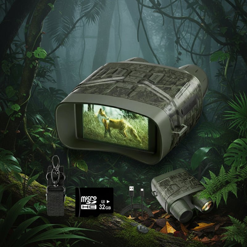 Jumelles numériques infrarouges de vision nocturne avec résolution 4K et appareil photo 36 MP - Fioriscas