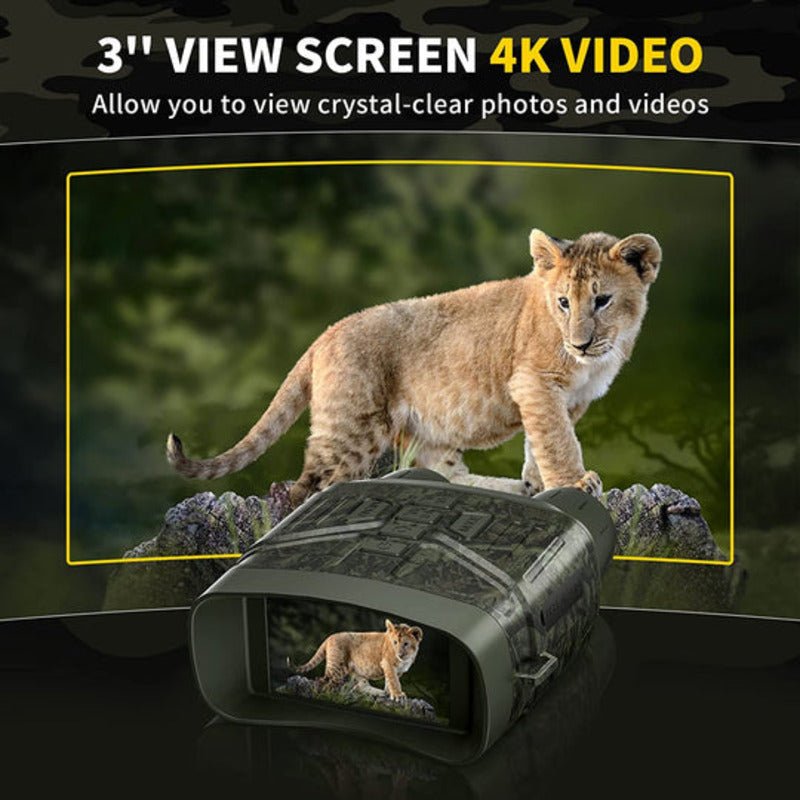 Jumelles numériques infrarouges de vision nocturne avec résolution 4K et appareil photo 36 MP - Fioriscas