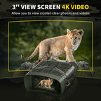 Jumelles numériques infrarouges de vision nocturne avec résolution 4K et appareil photo 36 MP - Fioriscas