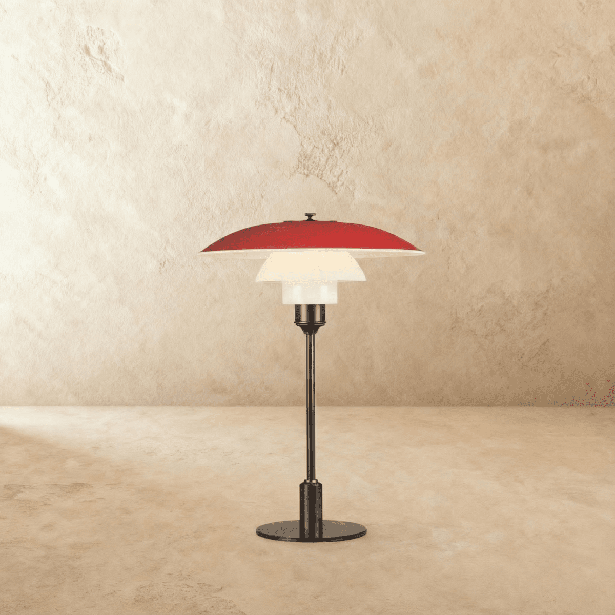 Verdant Desk Lamp With Layered Green Shade And Frosted Diffuser