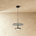 Lámpara colgante Stoneweave con cable ajustable y difusor de piedra natural