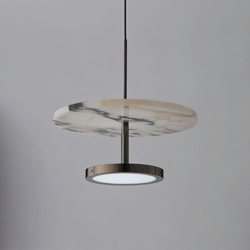 Lámpara colgante Stoneweave con cable ajustable y difusor de piedra natural