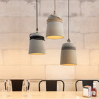 Cinder Bucket uppåtvänd cementhinkpendellampa nordisk industriell minimalism för matplats