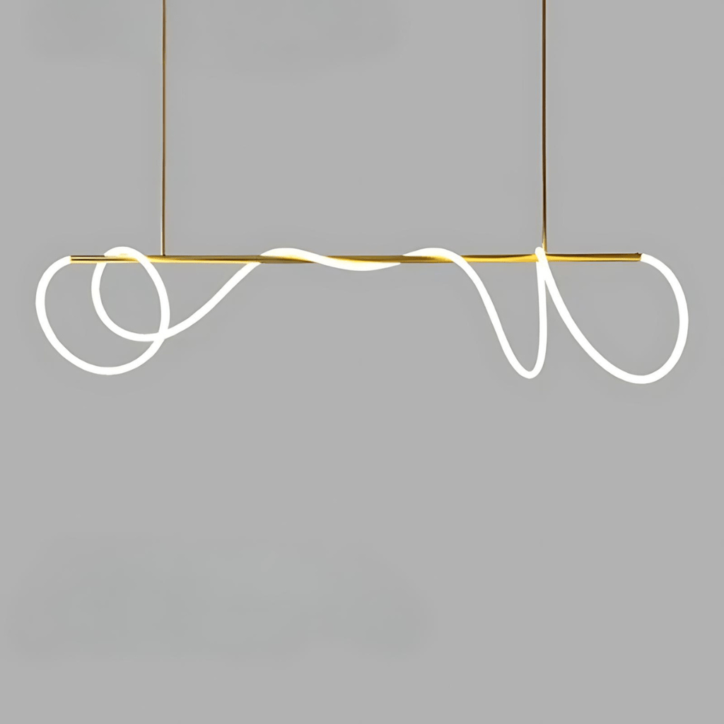 Araña LED de techo Lunara de metal, acabado negro o dorado