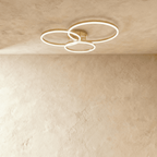 HaloLink Three Ring Ceiling Light Contemporary Iron And Acrylic Fixture