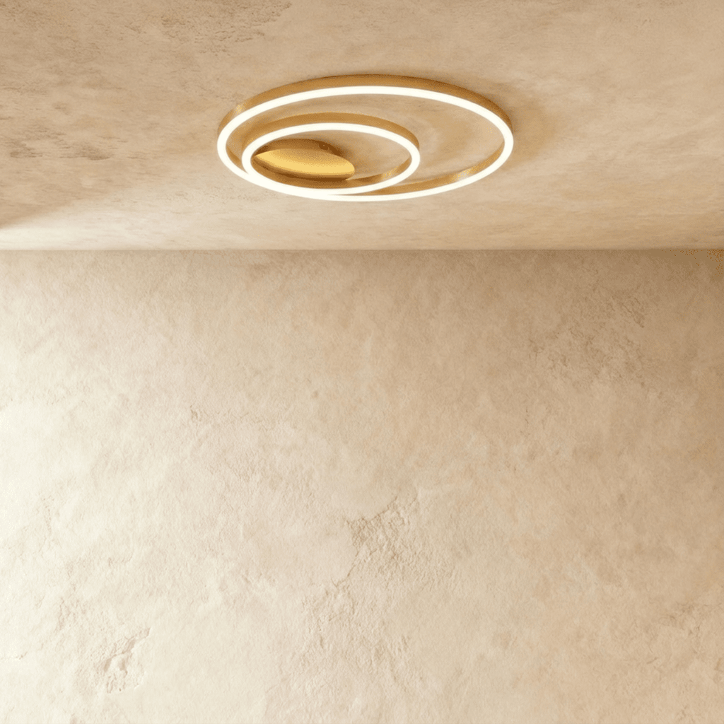 HaloLink Three Ring Ceiling Light Contemporary Iron And Acrylic Fixture
