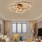 HaloLink Three Ring Ceiling Light Contemporary Iron And Acrylic Fixture