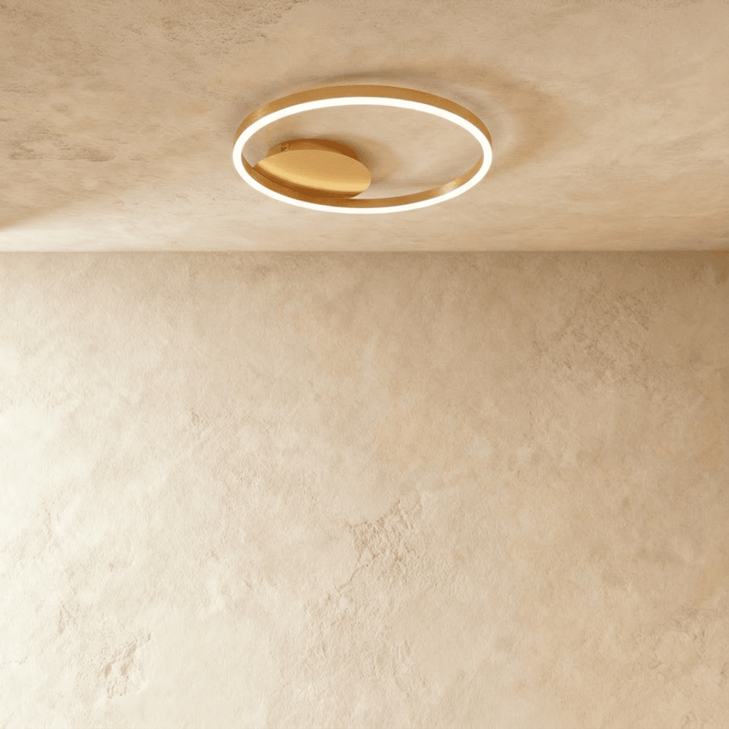HaloLink Three Ring Ceiling Light Contemporary Iron And Acrylic Fixture