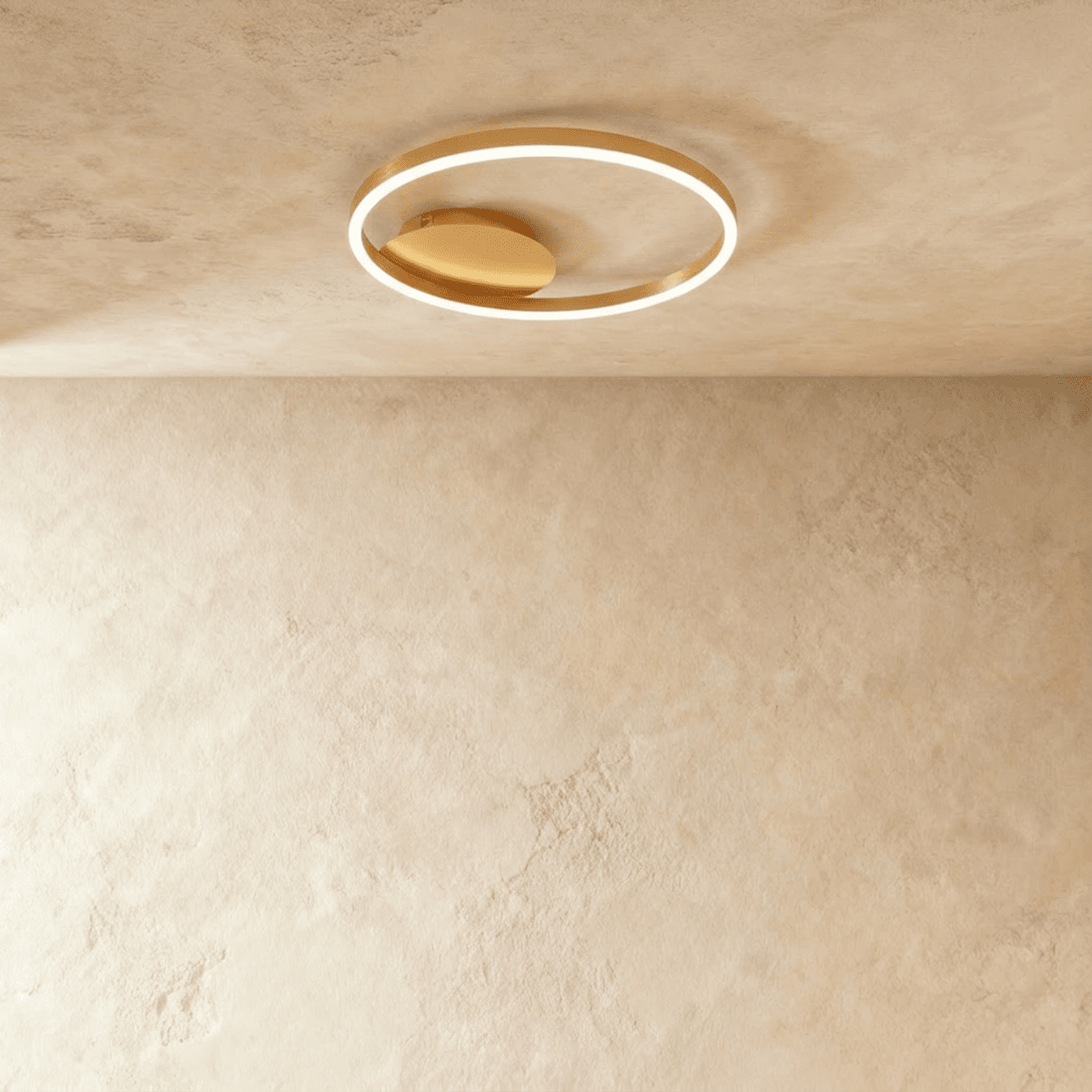 HaloLink Three Ring Ceiling Light Contemporary Iron And Acrylic Fixture