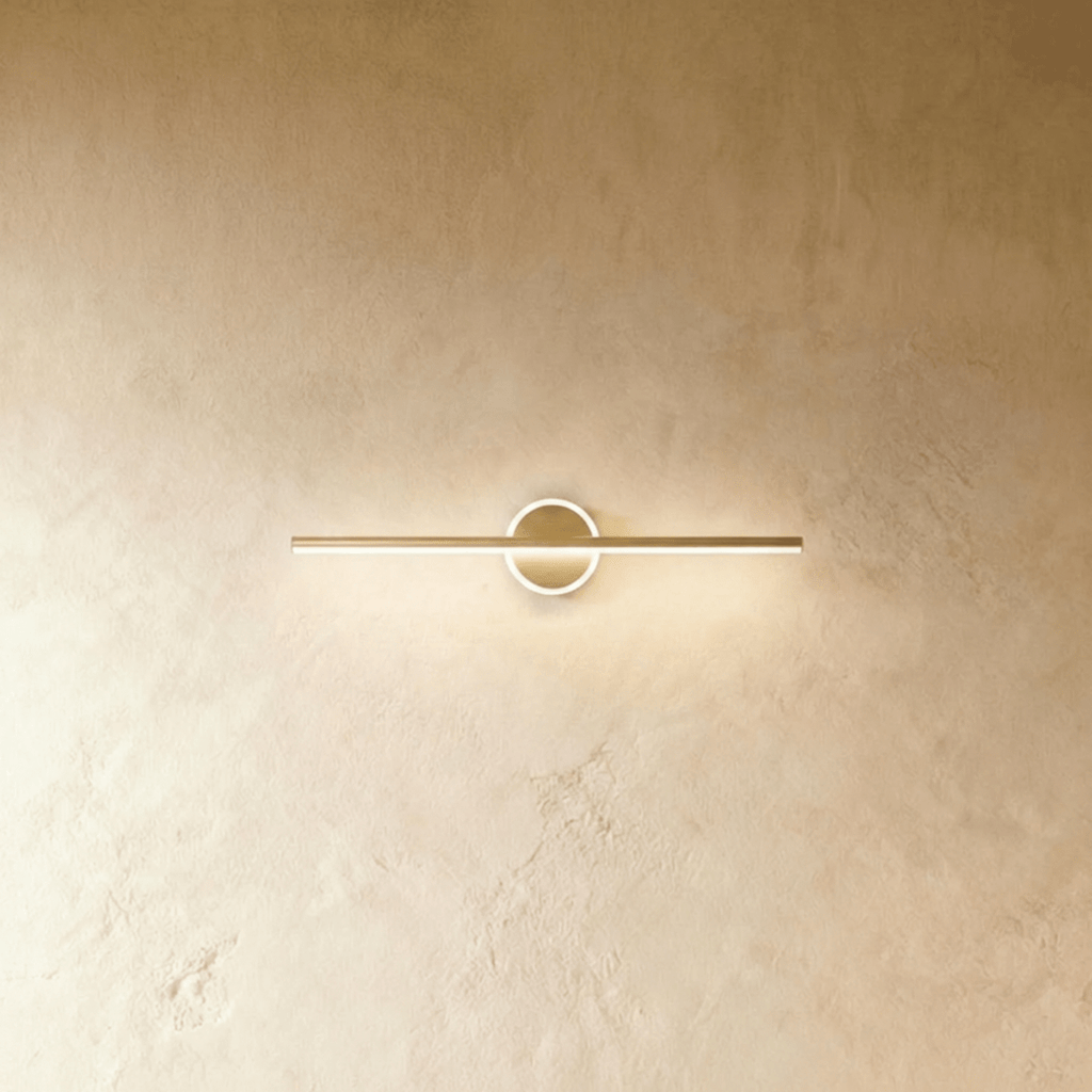 Lampada da parete geometrica ArcLine per bagni moderni