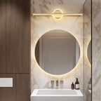 Lampada da parete geometrica ArcLine per bagni moderni