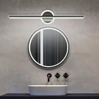Lampada da parete geometrica ArcLine per bagni moderni