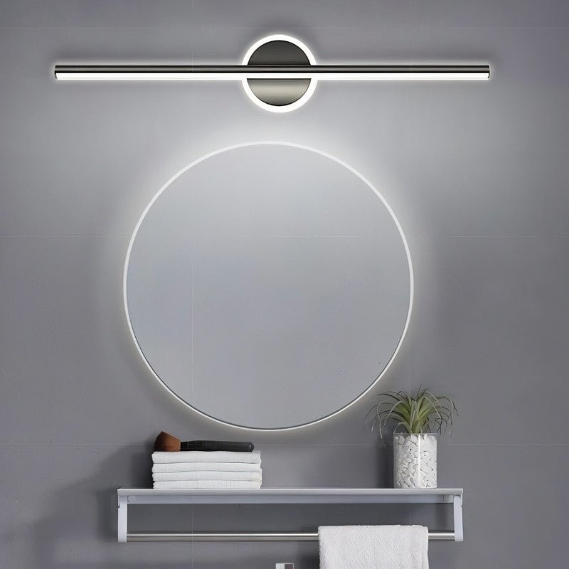 Lampada da parete geometrica ArcLine per bagni moderni