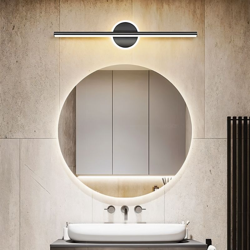 Lampada da parete geometrica ArcLine per bagni moderni