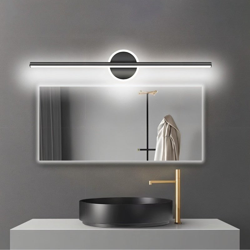 Lampada da parete geometrica ArcLine per bagni moderni