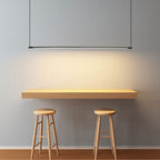 Lampada a sospensione lineare minimalista Zynar, nero | Fioriscas