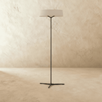 AuroraRing Ambient Floor Lamp With Aluminum Frame And Diffuse Glow