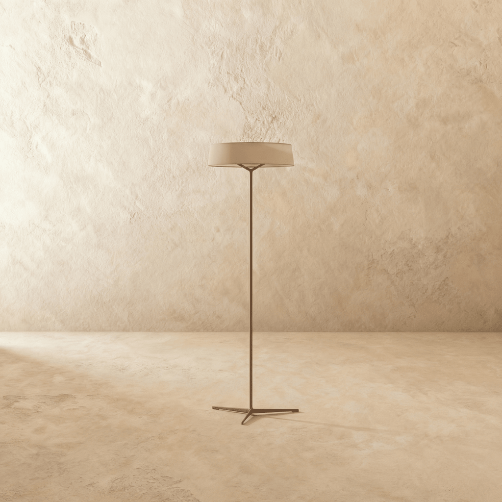 AuroraRing Ambient Floor Lamp With Aluminum Frame And Diffuse Glow