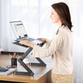 Laptop Stand, Virex 360° Aluminum Riser With Removable Mouse Pad