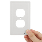 Cache-prises avec veilleuse LED à détecteur automatique, lot de 4