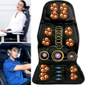 LumaRelief Elite Heated Massage Cushion With Eight Vibration Motors