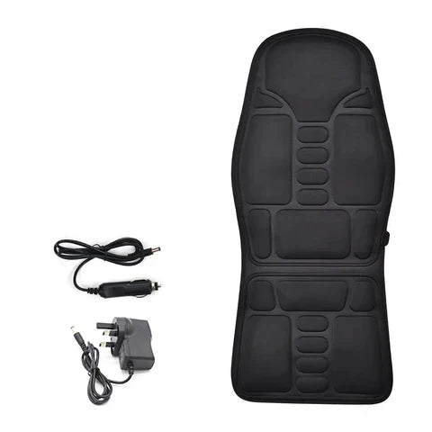 LumaRelief Elite Heated Massage Cushion With Eight Vibration Motors