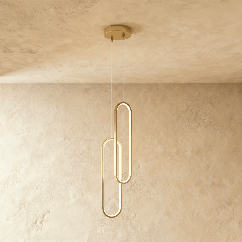Lacquered Aluminum Oval LED Pendant Light for Modern Living