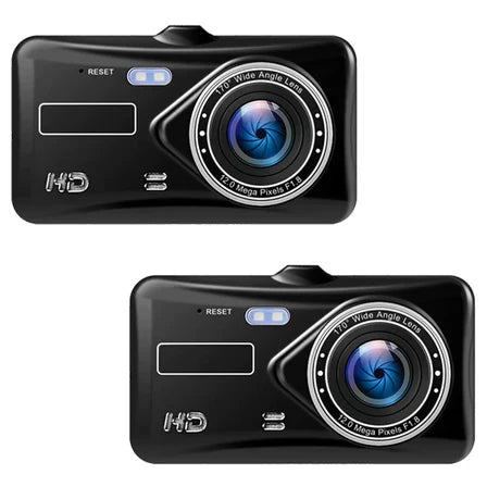 Dash Cam With Dual Front-Rear Cameras, 1080P And 4-Inch LCD