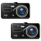Dash Cam With Dual Front-Rear Cameras, 1080P And 4-Inch LCD