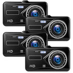 Dash Cam With Dual Front-Rear Cameras, 1080P And 4-Inch LCD