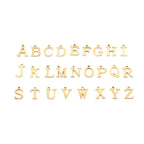 Paperclip Letter Initial Circle Lock Clasp Necklace