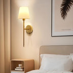 RadiantGold Wireless Wall Lamp With Fabric Shade RGB Lighting
