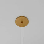 Aurora Cascade Acrylic Ball Pendant Light With Metal Accents
