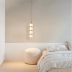 Aurora Cascade Acrylic Ball Pendant Light With Metal Accents