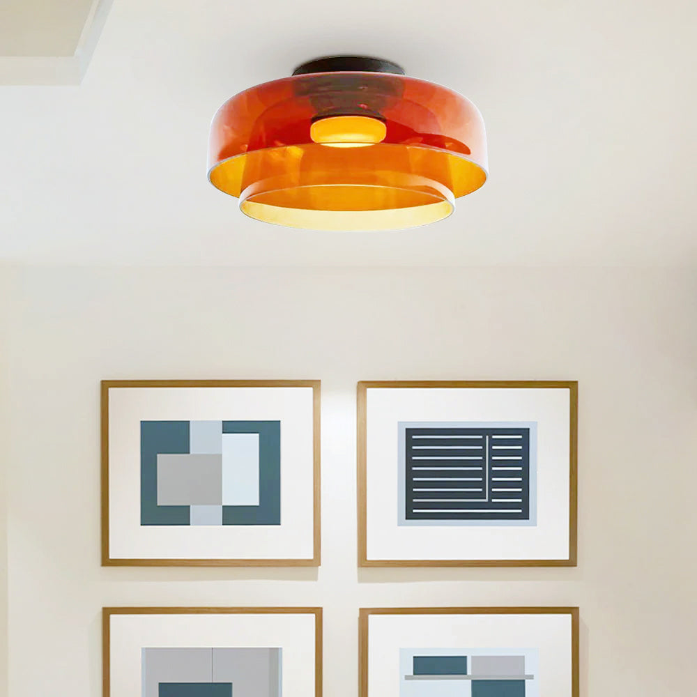 Aria Moderne Enkel Kreativ Glas Indbygningsloftlampe | Fioriscas