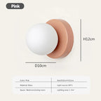Glass Wall Sconce With G9 Base, Nordic Minimalist Design For Bedroom