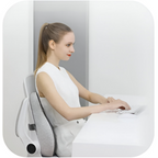 NovaLum Memory Foam Lumbar & Seat Cushion Set for Car and Office