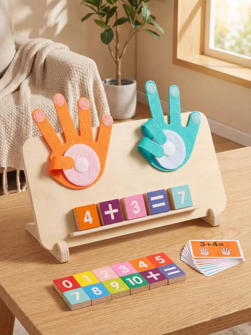 Montessori Wooden Baby and Toddler Math Board | Fioriscas