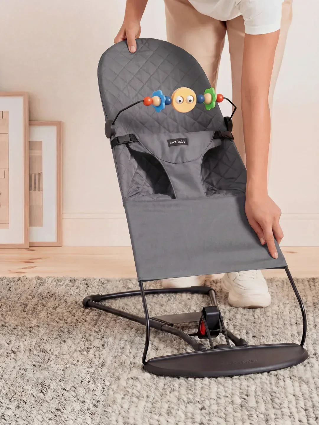 Transat pour bébé pliable avec arche d’activités, de 0 à 2 ans