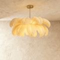 Feathered Luxe Chandelier With Soft Plume And Floating Bird Accents