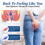 Portable Dual-Color LED Therapy Unit For Sensitive Area Relief Red And Blue
