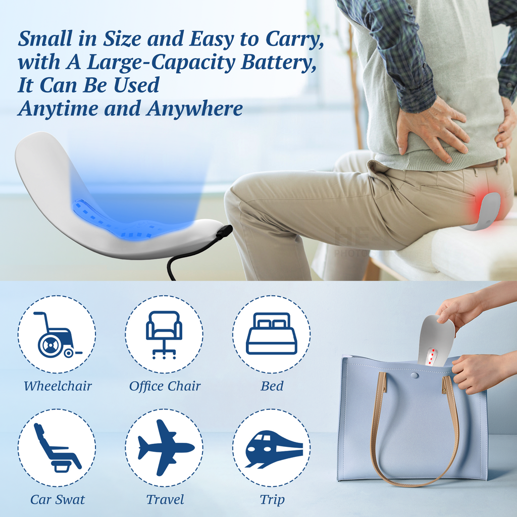 Portable Dual-Color LED Therapy Unit For Sensitive Area Relief Red And Blue