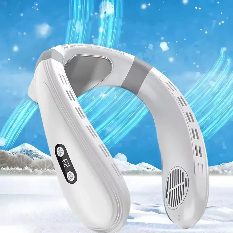 FrostClip 5200 Neck Fan, Rechargeable Clip-On Cooling, 5200mAh Battery