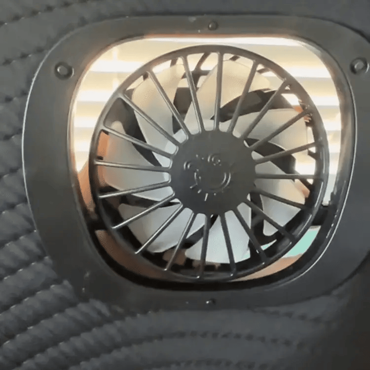 Zonnehoed met ingebouwde koelventilator | Fioriscas