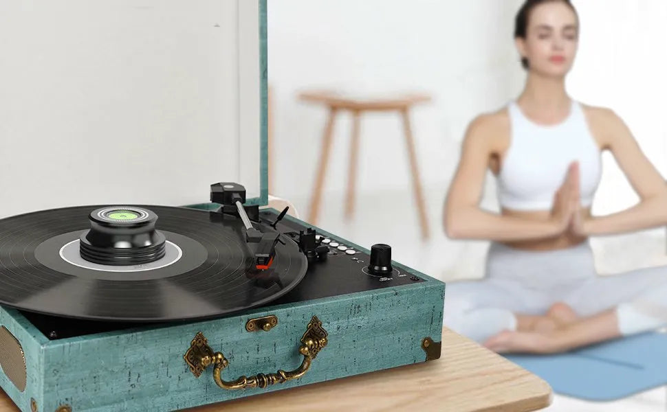 Bubble Level Vinyl Weight Clamp For Turntables With Soft Base Pad | Fioriscas