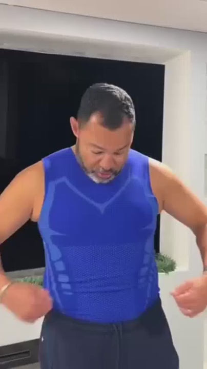 Camisola interior modeladora iónica para homem, para um visual mais definido e confiança imediata | Fioriscas