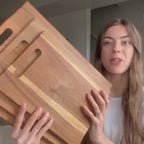 Conjunto de tábuas de cortar em acácia maciça | Fioriscas