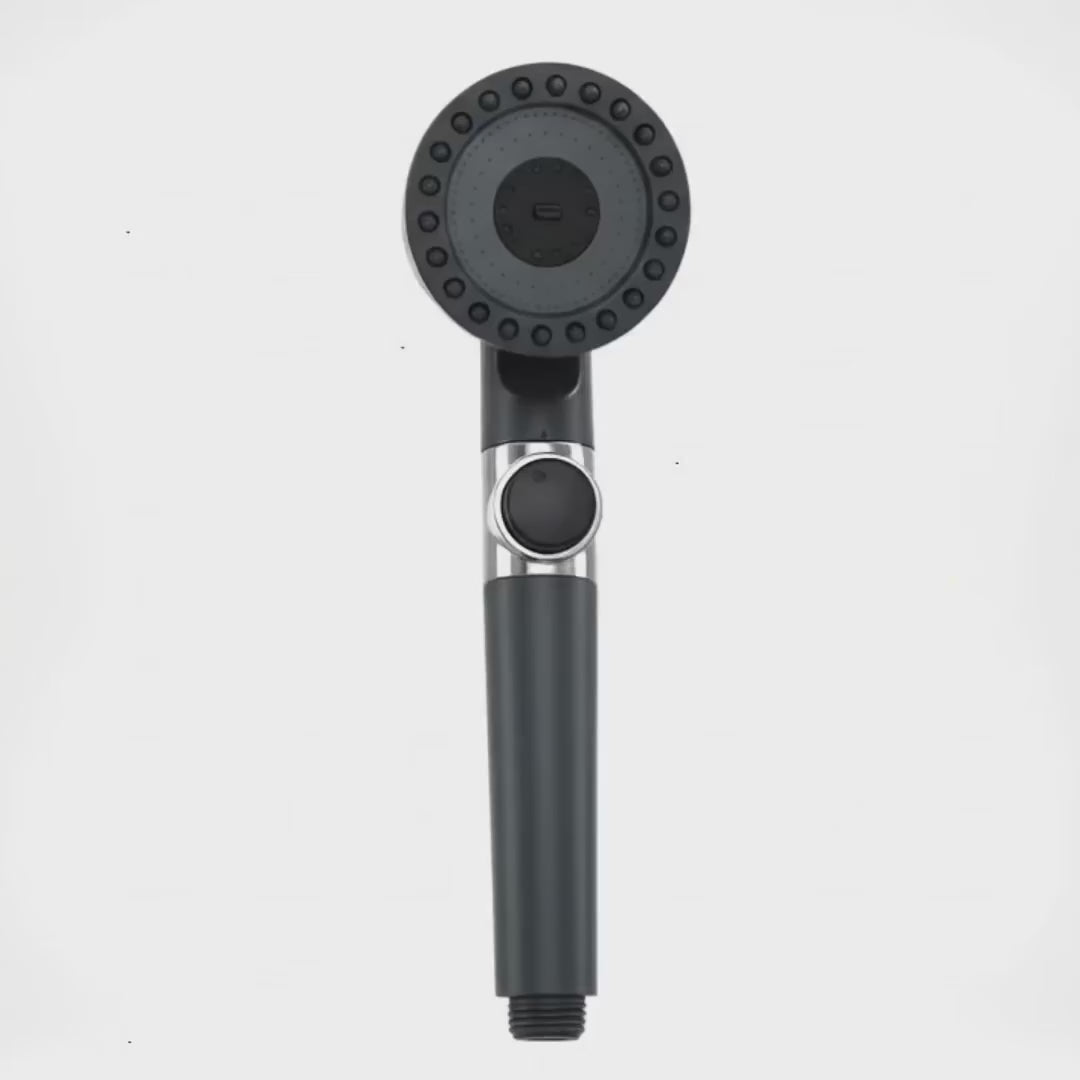 Turbohead High-Pressure Showerhead With 9-Layer Filter For Weak Water Flow
